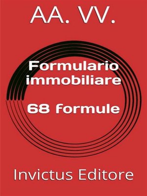 cover image of Formulario immobiliare